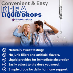 Close-up of 99% pure liquid DHEA