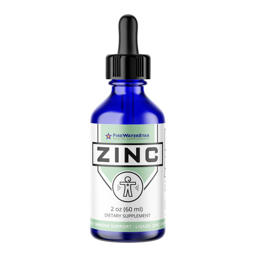 Bottle of FWS liquid zinc dropper with 2 oz capacity