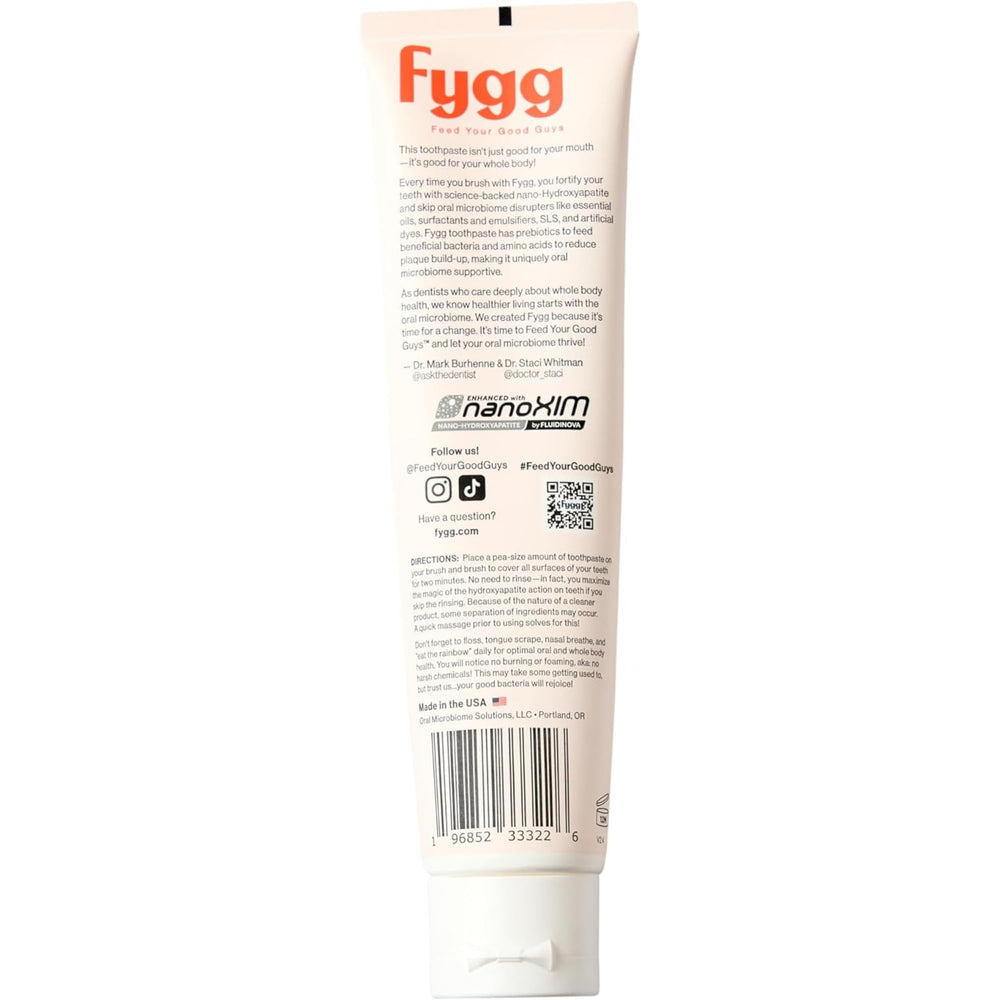 4 oz Fygg toothpaste branding with Chocolate Swirl design