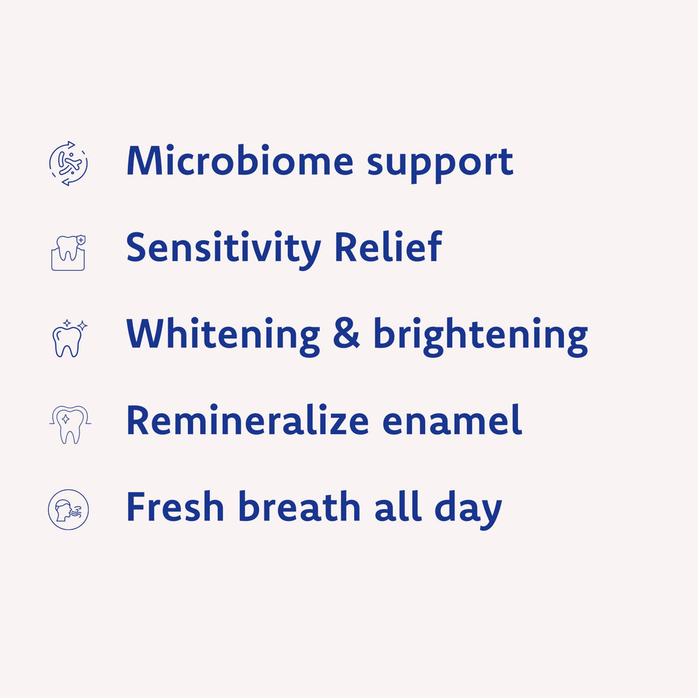 Fluoride-free, SLS-free Fygg toothpaste with prebiotics concept