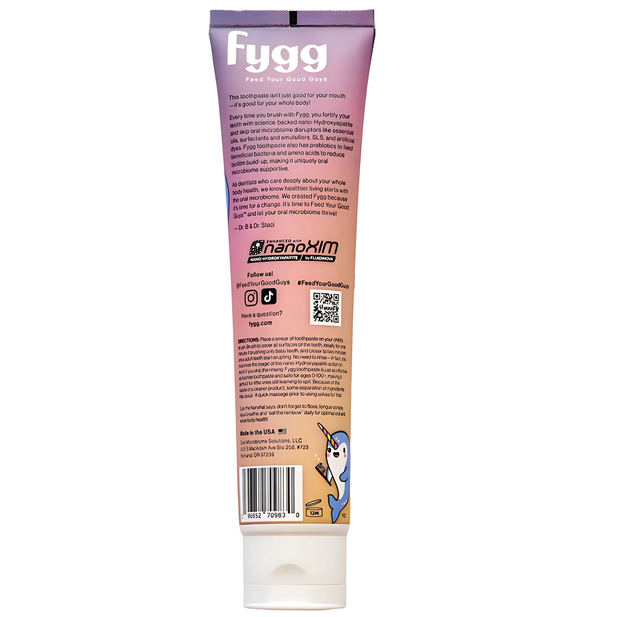 Bathroom scene displaying Fygg Vanilla Vibes toothpaste on a shelf