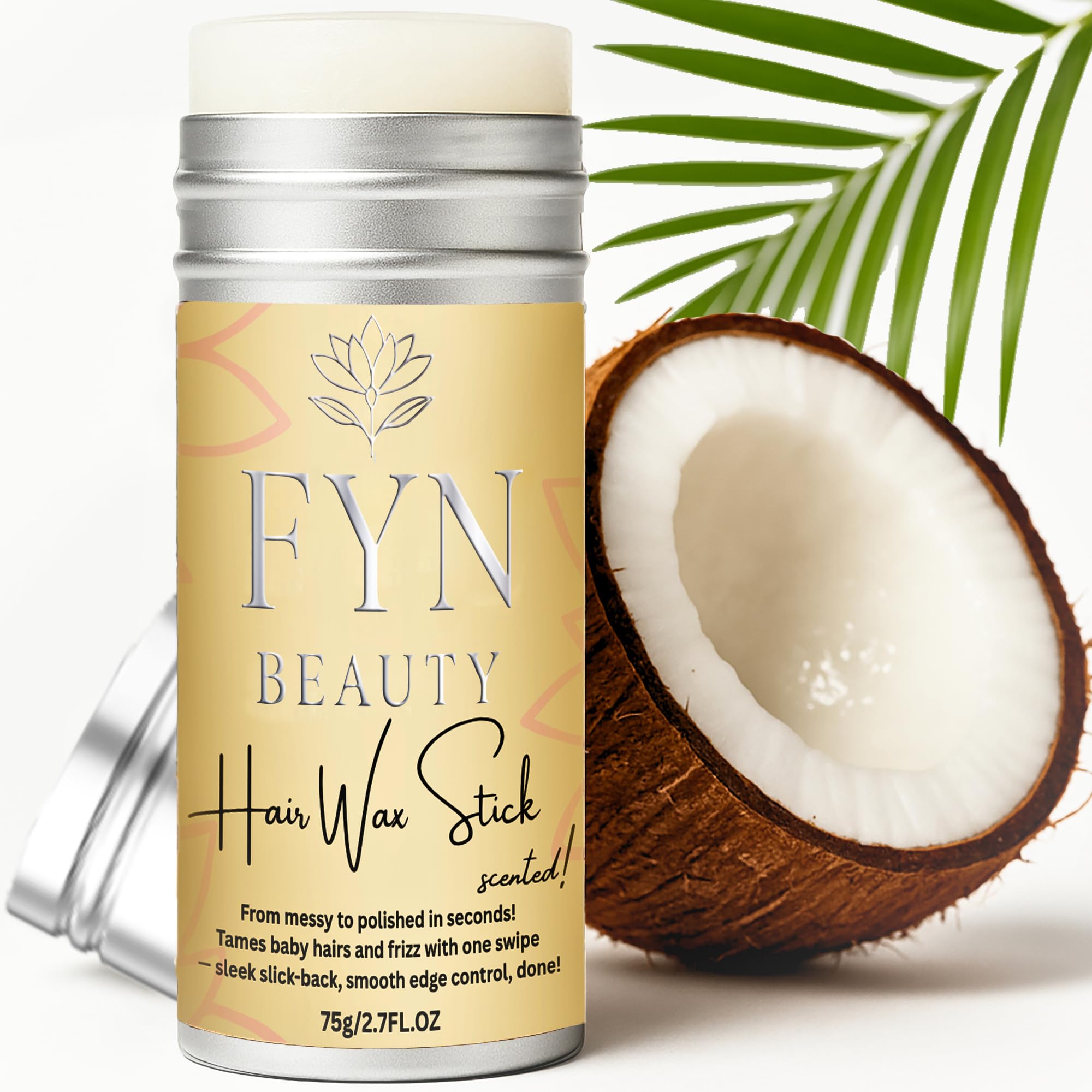 FYN Beauty Hair Wax Stick for slick-back styles with edge control and durable hold
