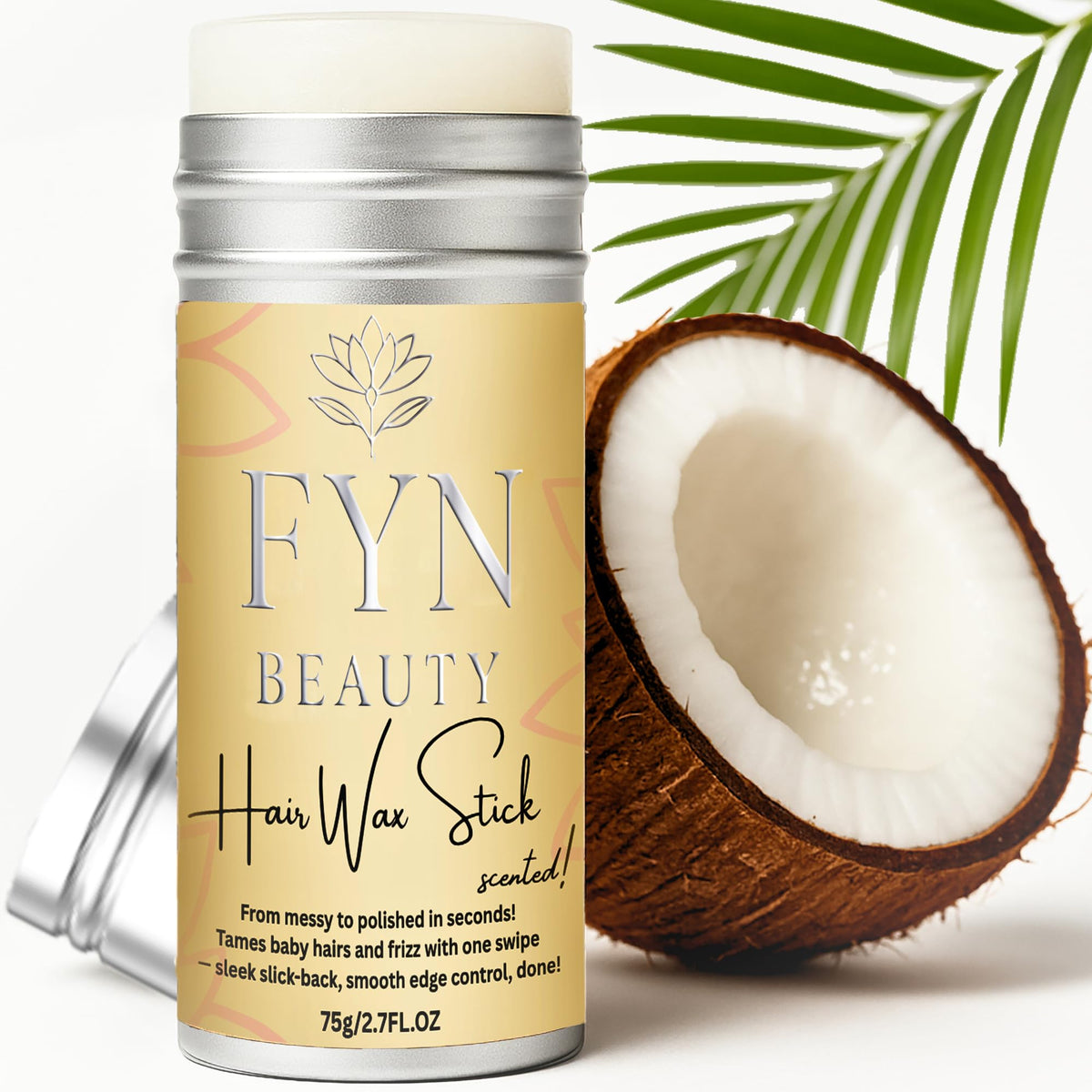FYN Beauty Hair Wax Stick for slick-back styles with edge control and durable hold