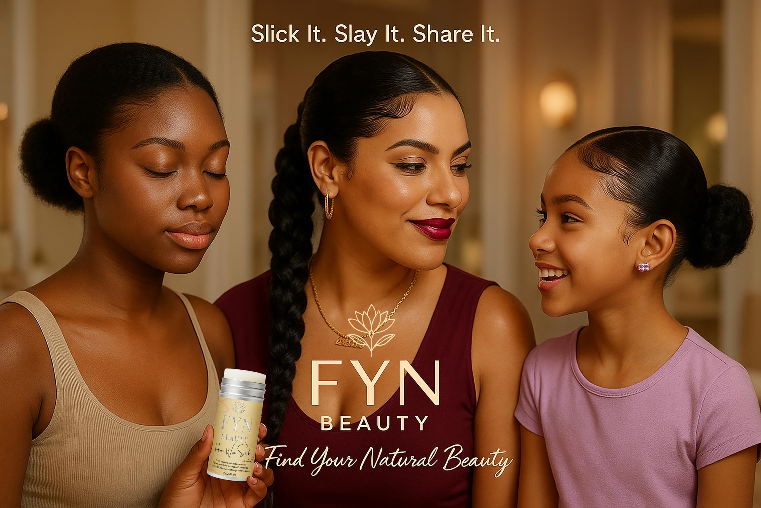 FYN Beauty Kids and Women Edge-Friendly Wax Stick for precise control