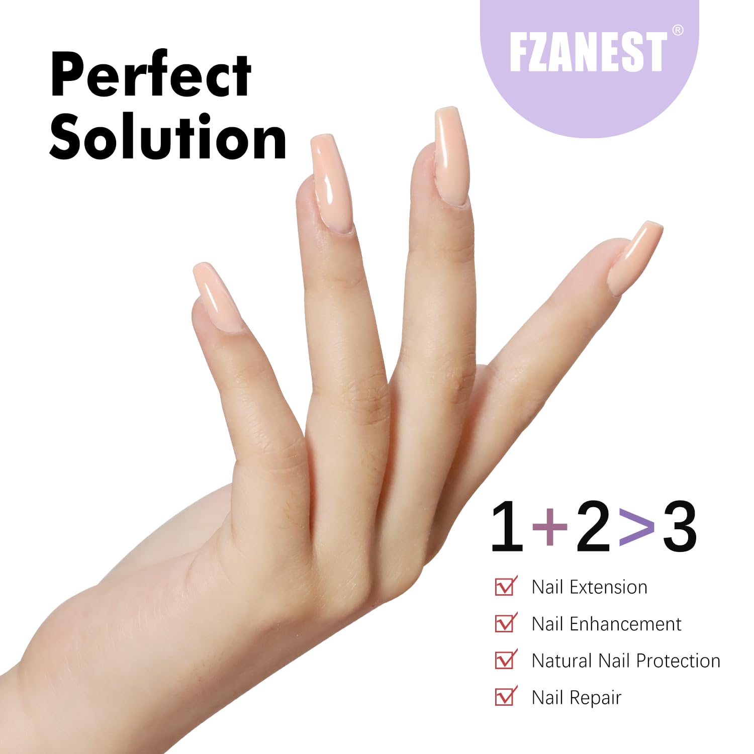 Nail thickening protection supports thin or brittle nails