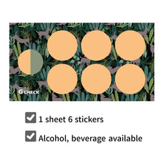 G-Check Green sticker discreetly placed on wallet