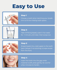 Beads softening in warm water for molding