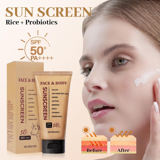 Gaayou sunscreen being spread on skin for quick absorption