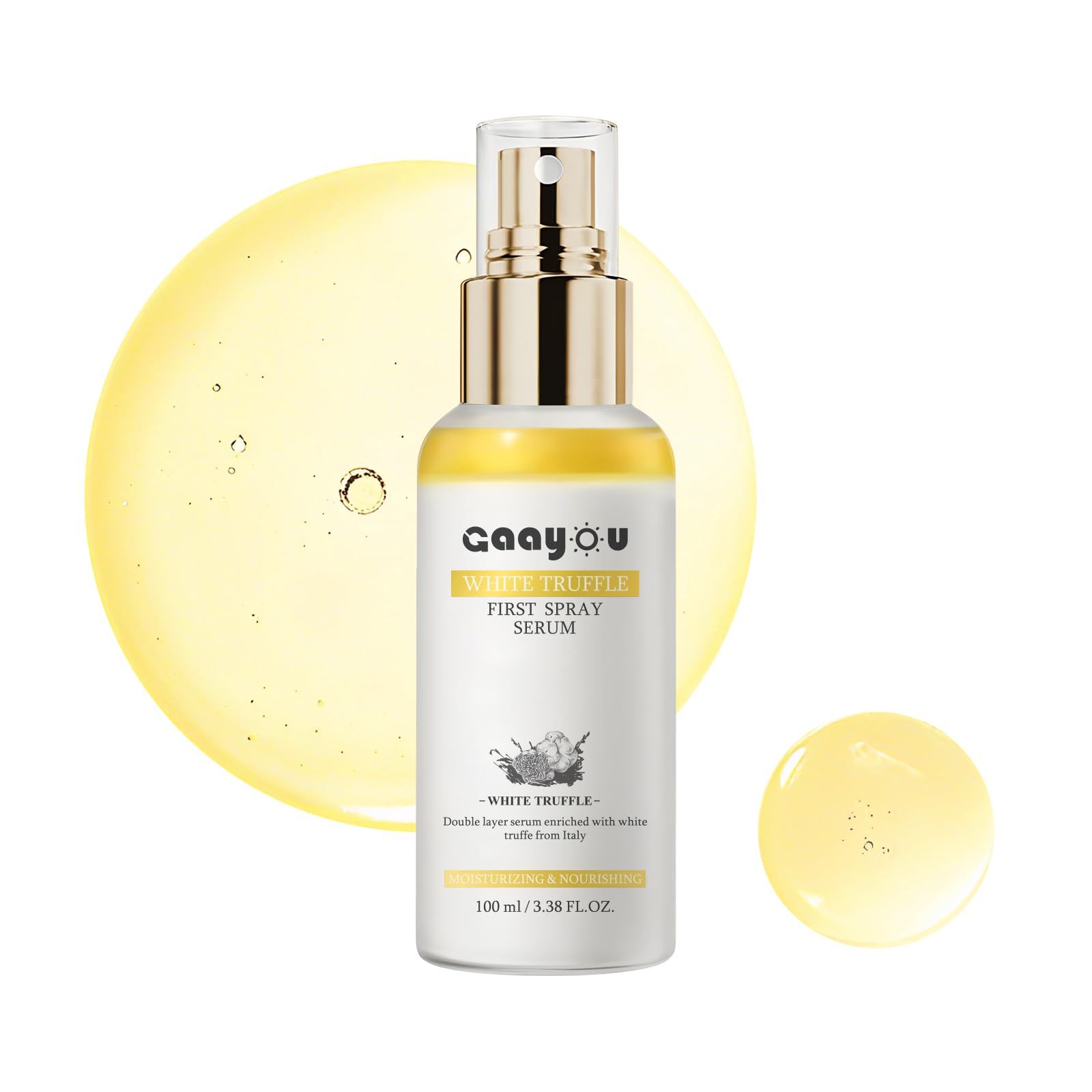 Gaayou White Truffle First Spray Serum bottle, premium packaging for hydration.