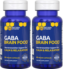 GABA Brain Food bottle with label visible