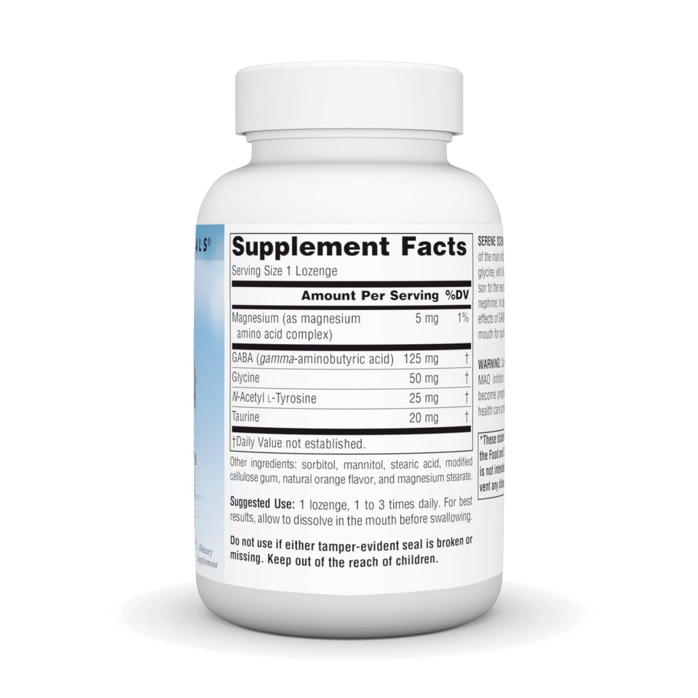 GABA Calm ingredients: GABA, taurine, glycine, and N-acetyl L-tyrosine