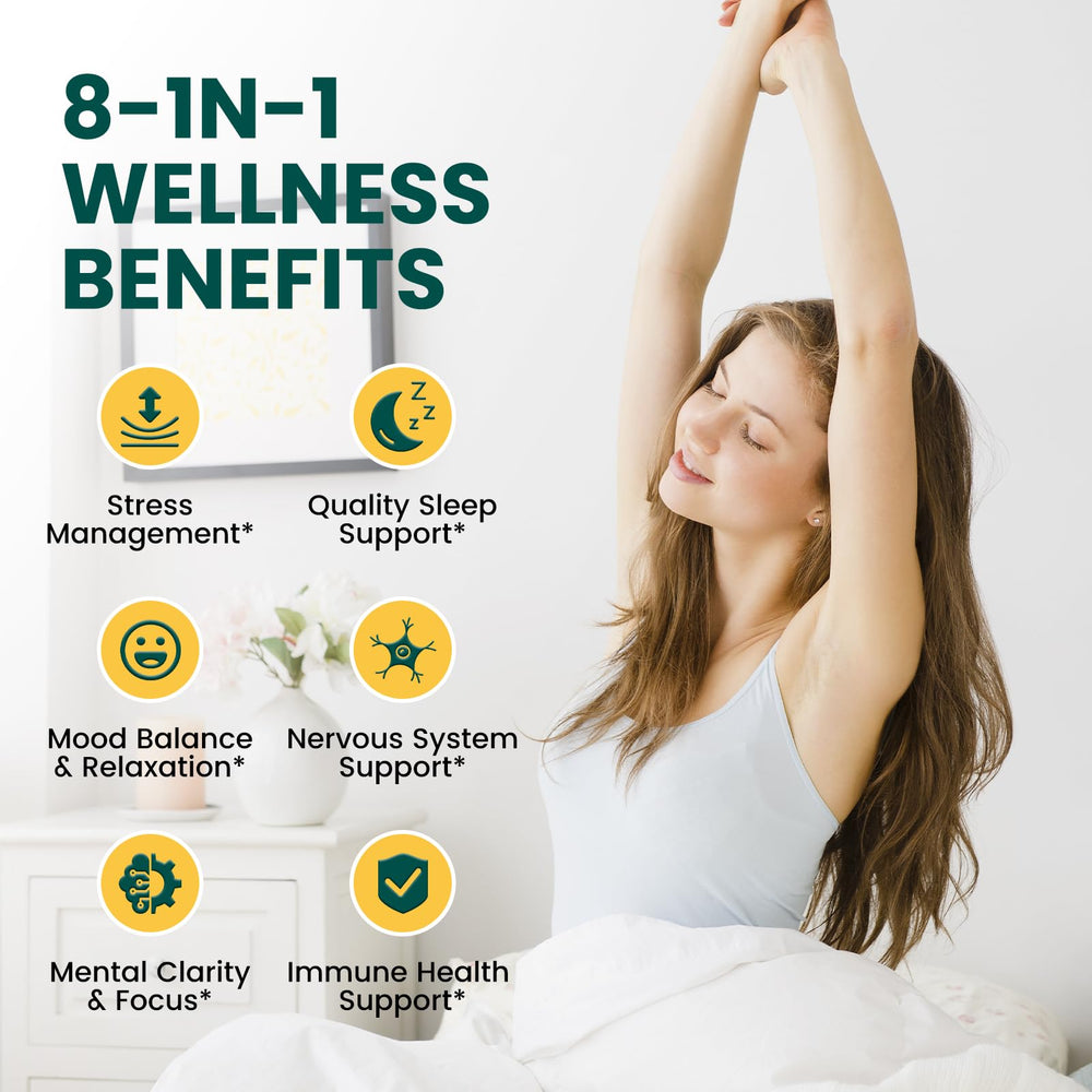 GABA, L-Theanine, and Lemon Balm blend for mood support