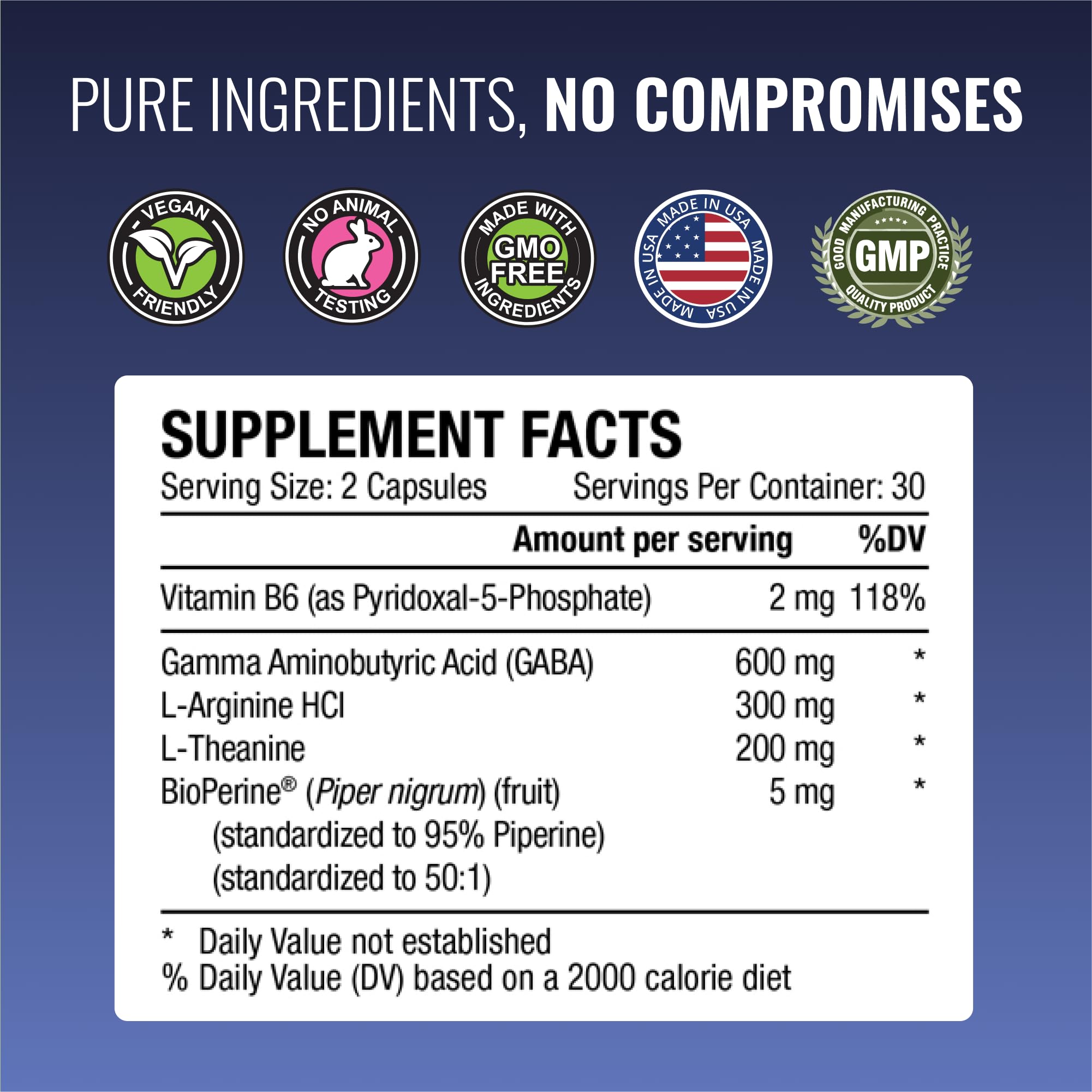 Vitamin B6 aiding natural GABA production