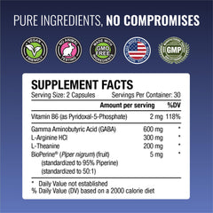 Vitamin B6 aiding natural GABA production