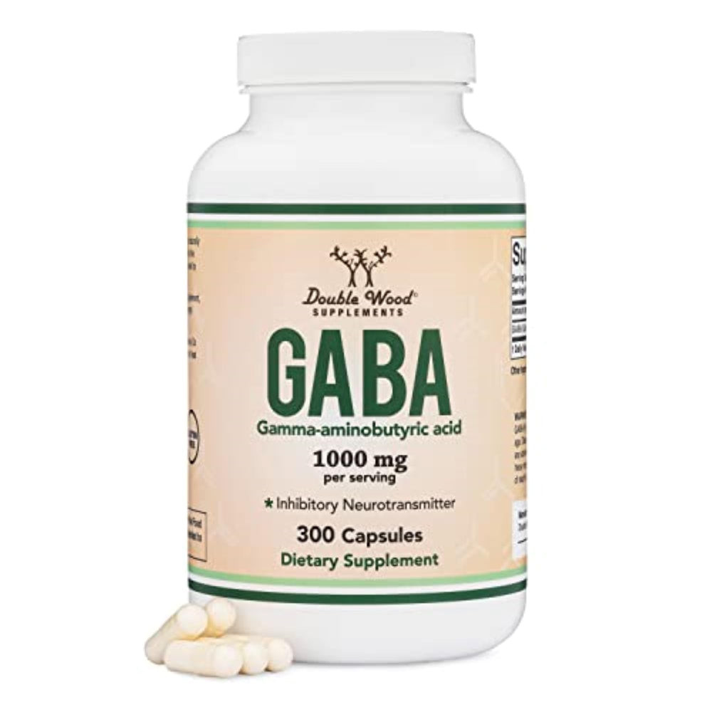 GABA supplement bottle front view