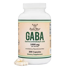 GABA supplement bottle front view