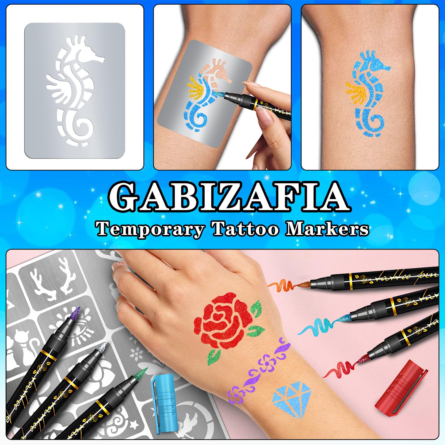 Gabizafia markers suited for cosplay, parties, and school activities.