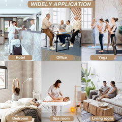 GABROGA Bluetooth app control panel for fragrance scheduling and intensity