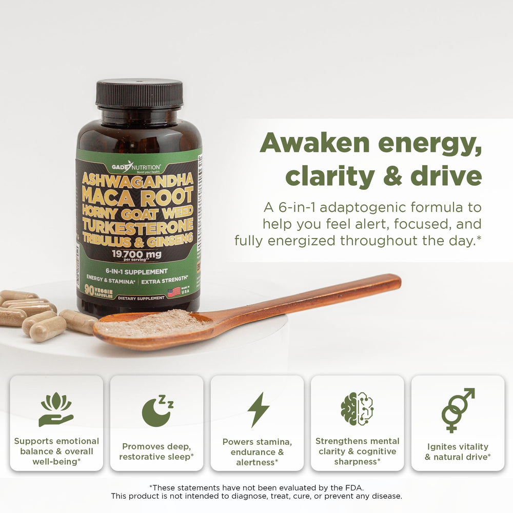 Horny Goat Weed with Ashwagandha supplement visual
