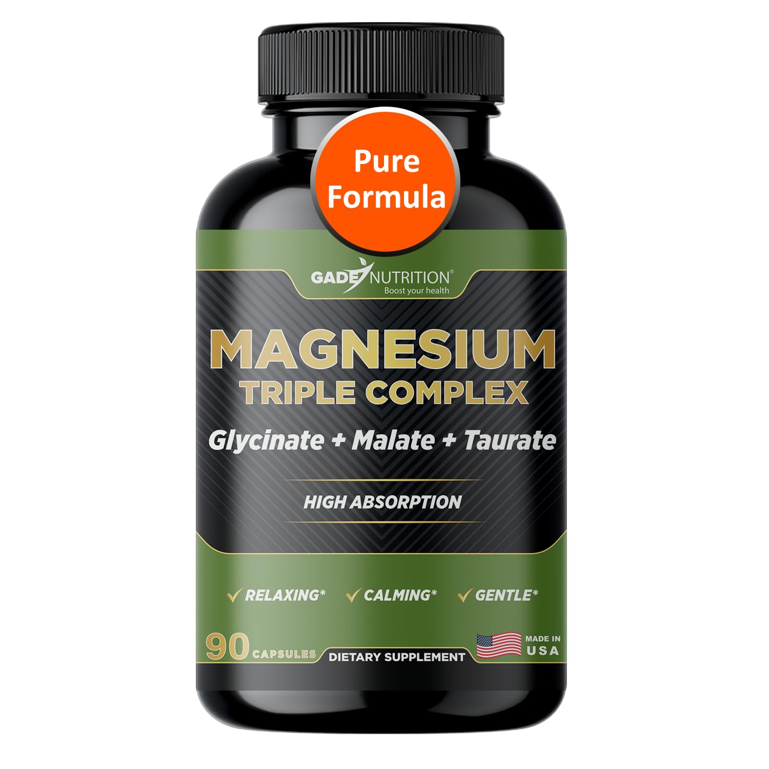 Gade Nutrition Magnesium Triple Complex bottle with veggie capsules