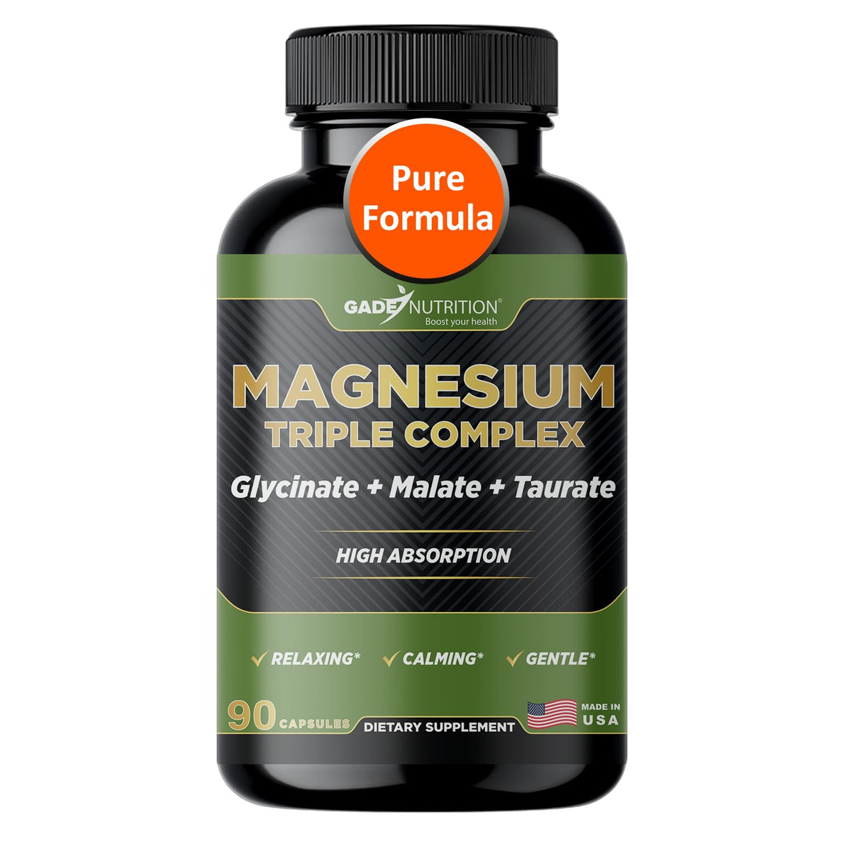 Gade Nutrition Magnesium Triple Complex bottle with veggie capsules