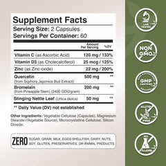 Nettle leaf and nettle components for immune support
