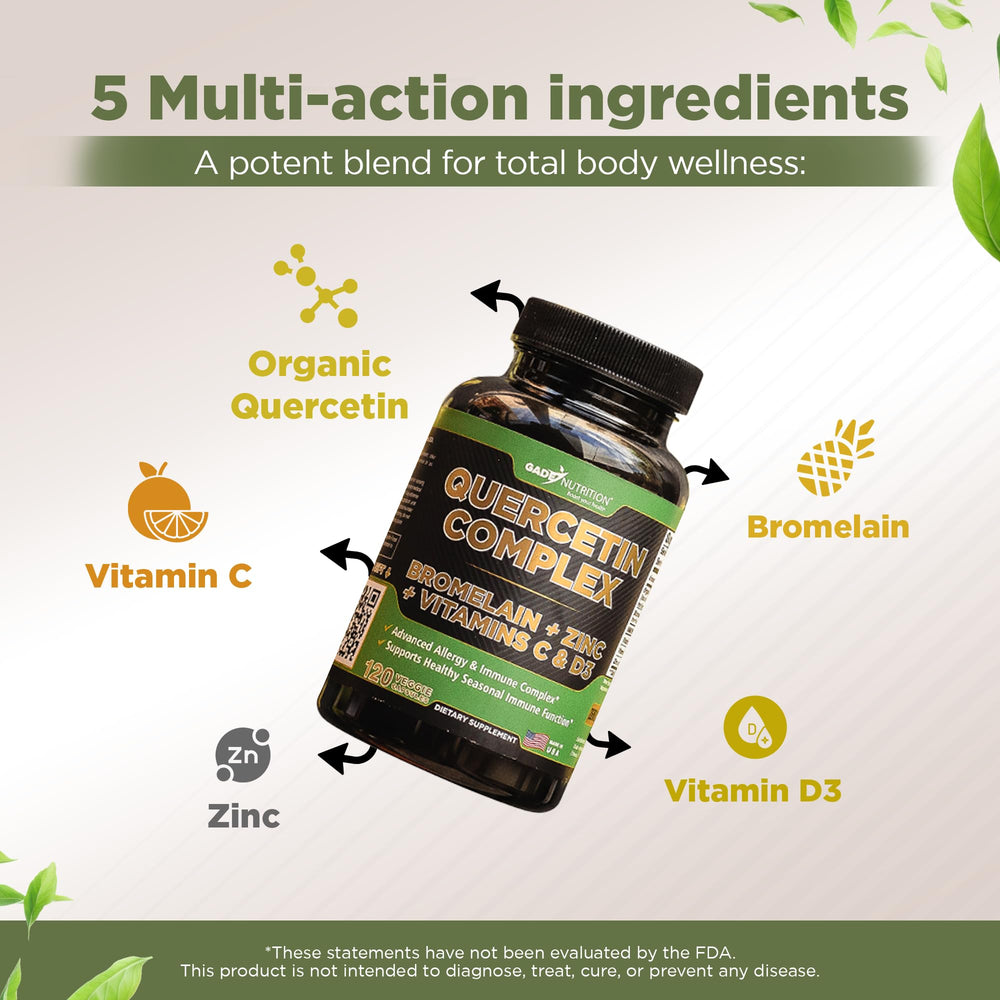 GADE NUTRITION quercetin with bromelain improves absorption