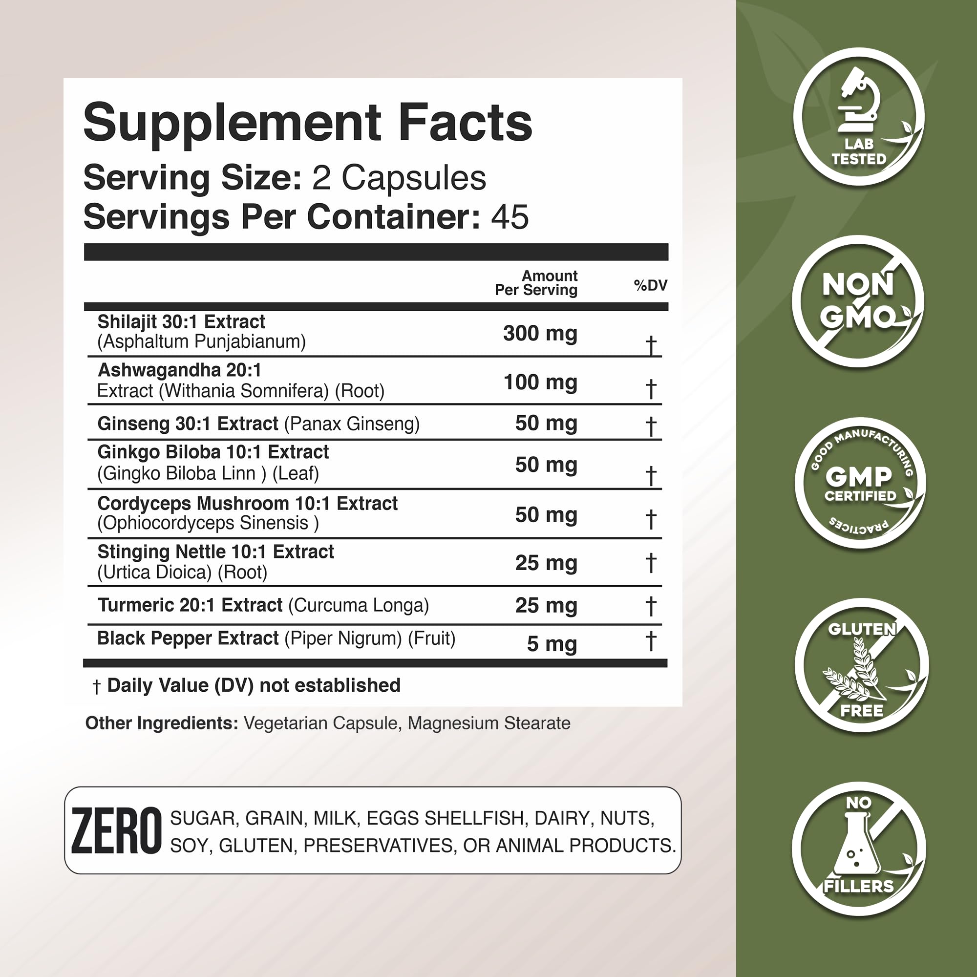 Shilajit capsules product pack shot