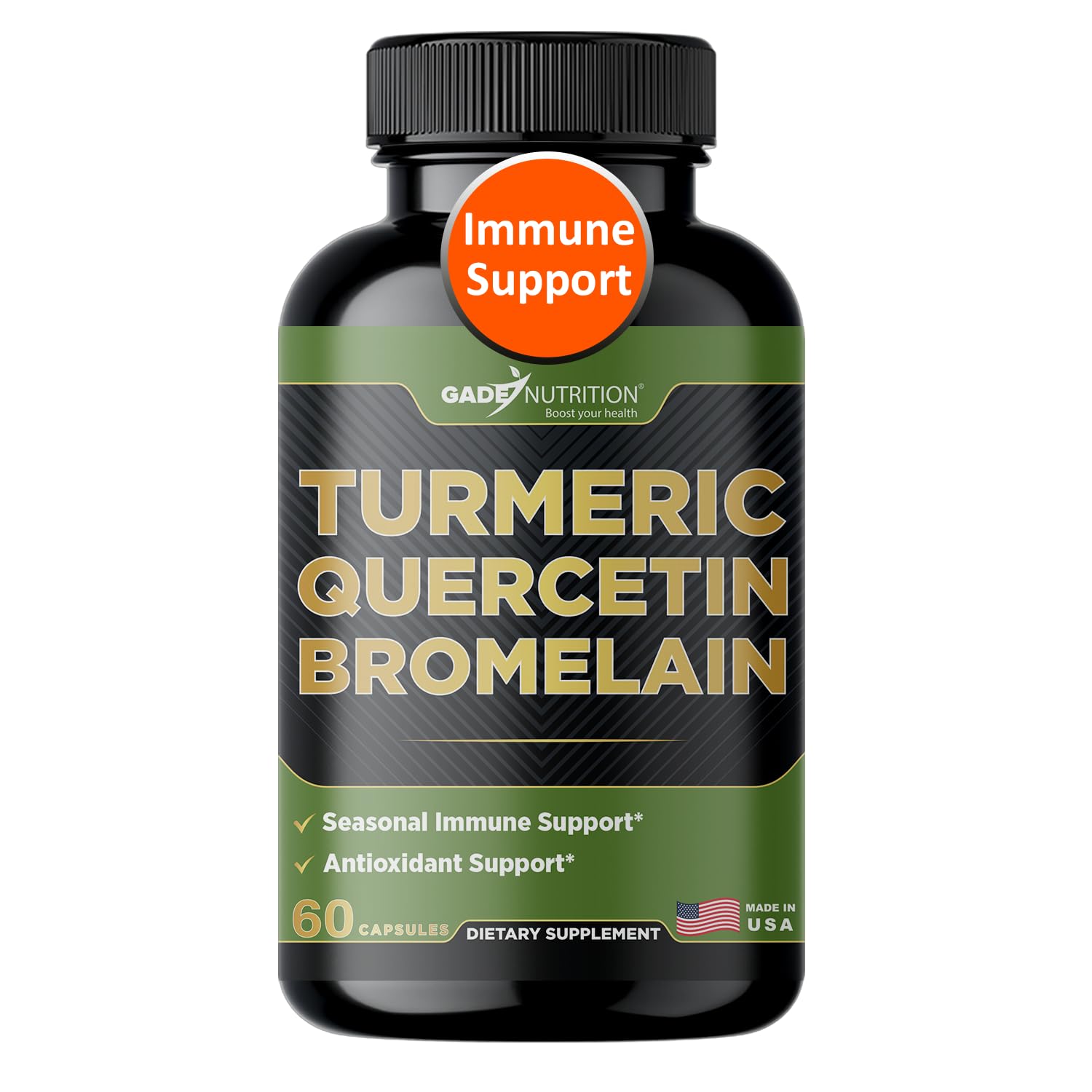 Gade Nutrition Turmeric Quercetin with Bromelain bottle