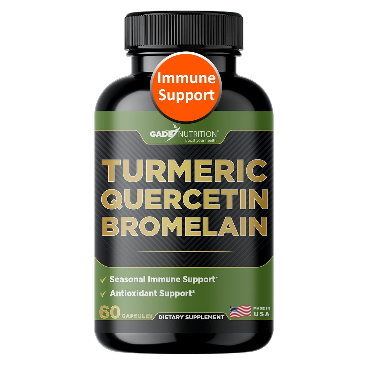 Gade Nutrition Turmeric Quercetin with Bromelain bottle