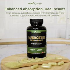 Serving scoop showing 250 mg quercetin per serving
