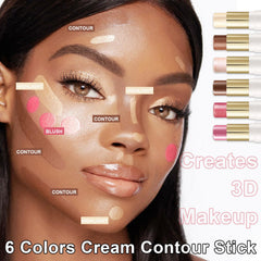 GADMLURY cream blush stick provides rosy glow for soft flush.
