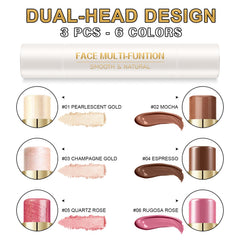 GADMLURY dual-ended cream bronzer stick portable beginner-friendly contouring.