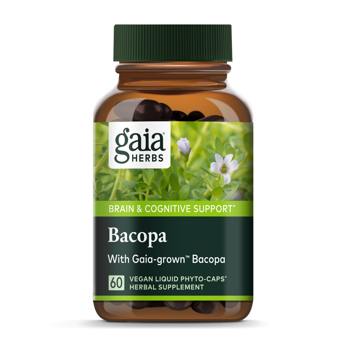 Gaia Herbs Bacopa bottle front view