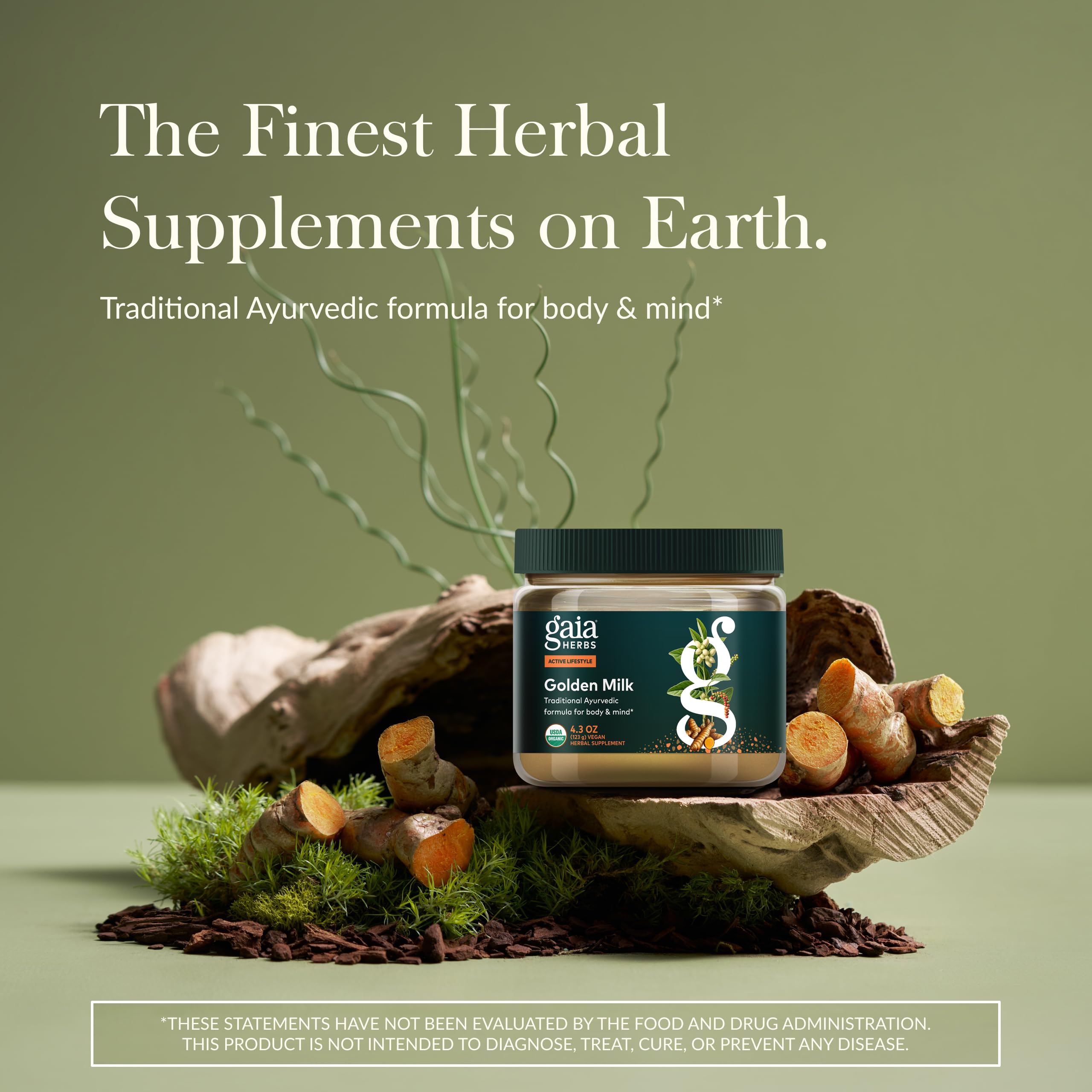 Ashwagandha included in the Golden Milk powder blend