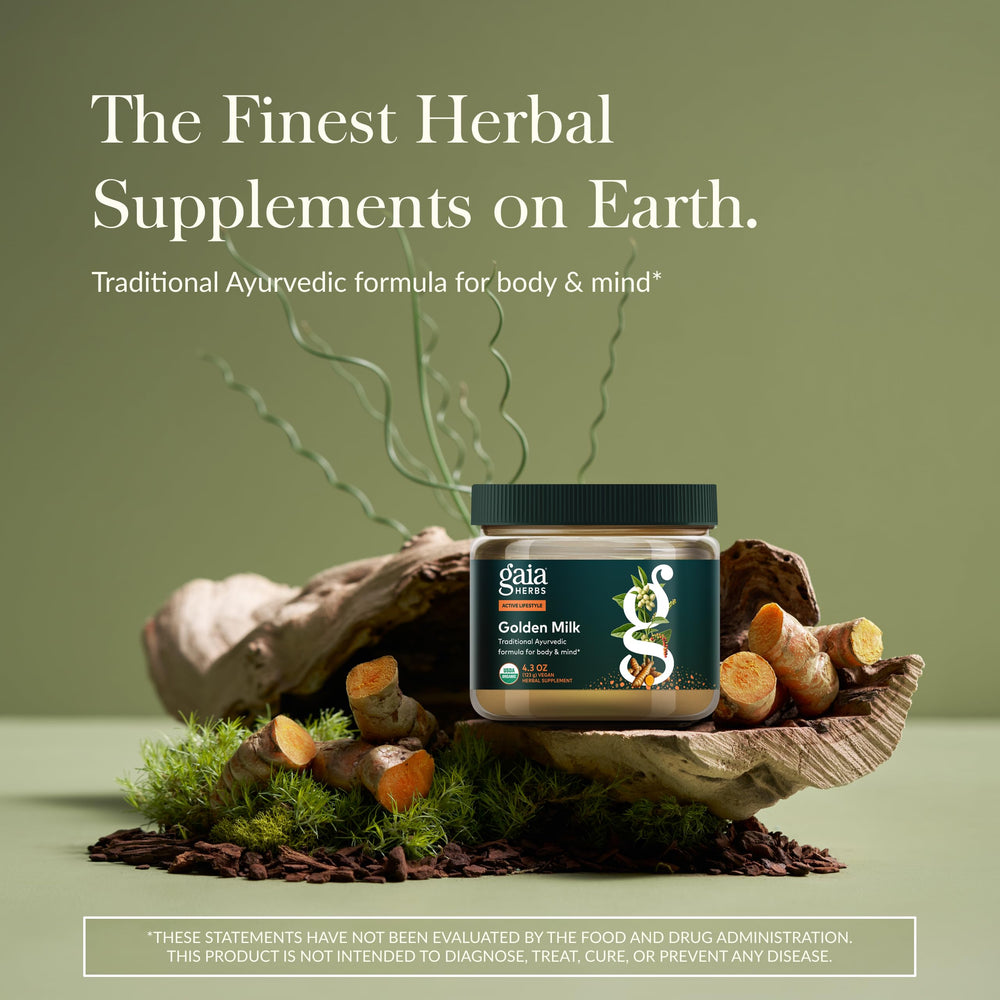 Ashwagandha included in the Golden Milk powder blend