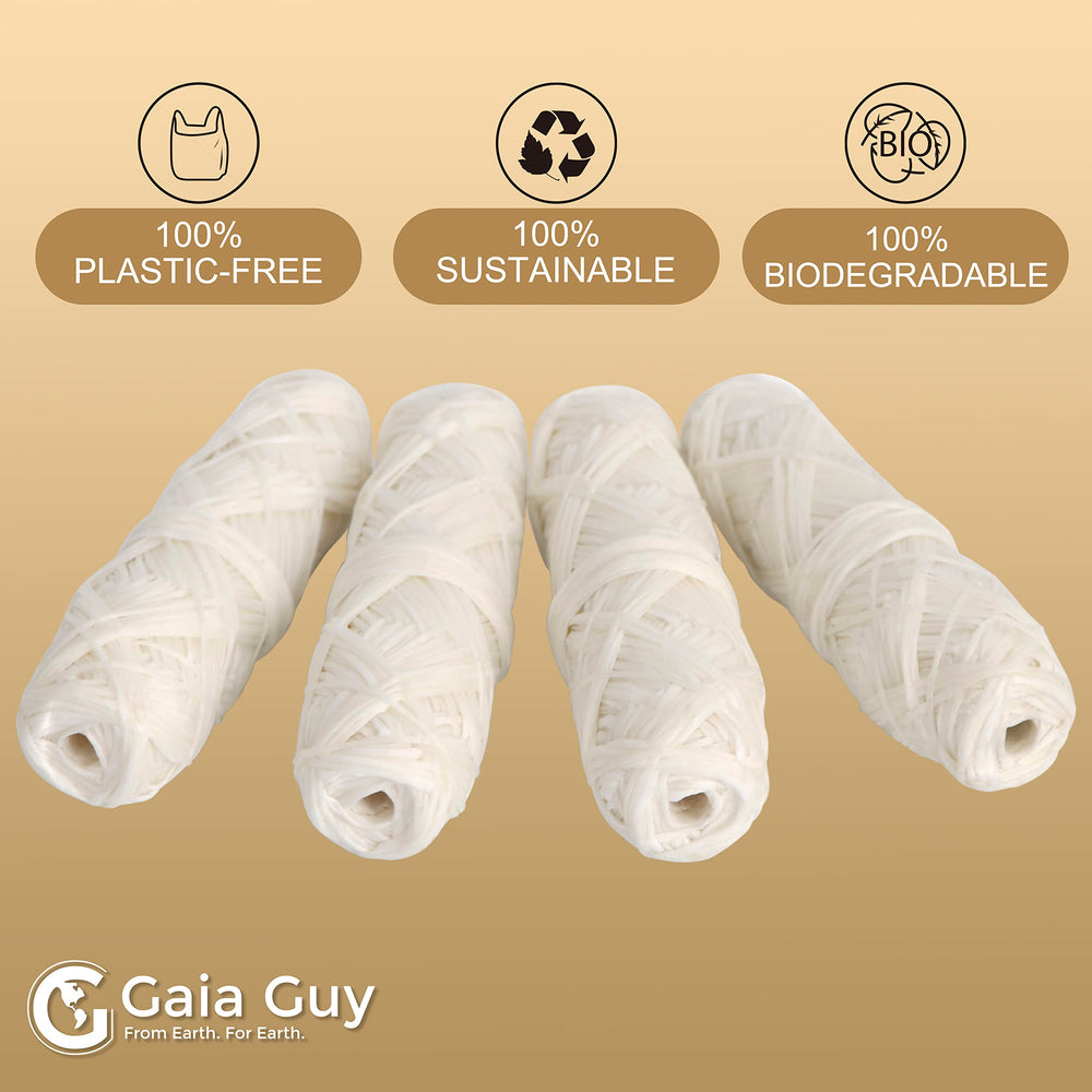 Set of 4 Gaia Guy silk floss refills next to packaging
