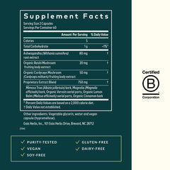Ashwagandha and other adaptogenic herbs used in the formula