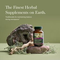 Gaia Herbs Black Cohosh bottle side view