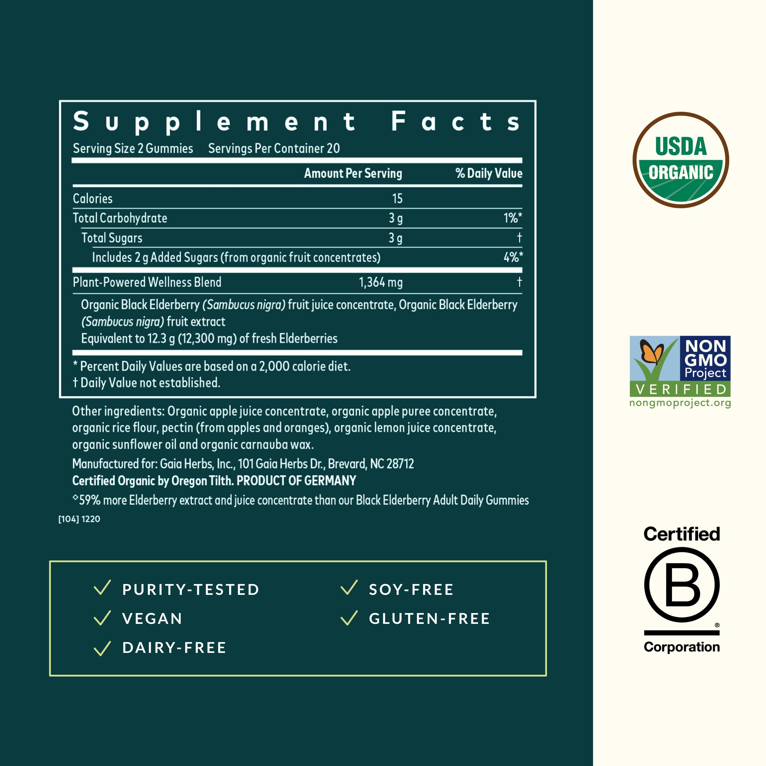 Patented filtration concentrates elderberry extract