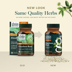 Gaia Herbs Eleuthero Root product on white background