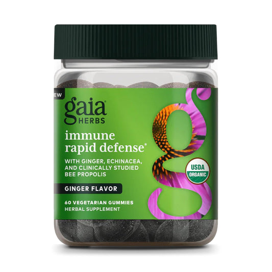 Gaia Herbs Organic Immune Rapid Defense Gummies packaging