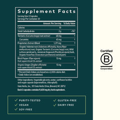 Ginger and Jamaican dogwood in the Turmeric Supreme Discomfort P.M. formula