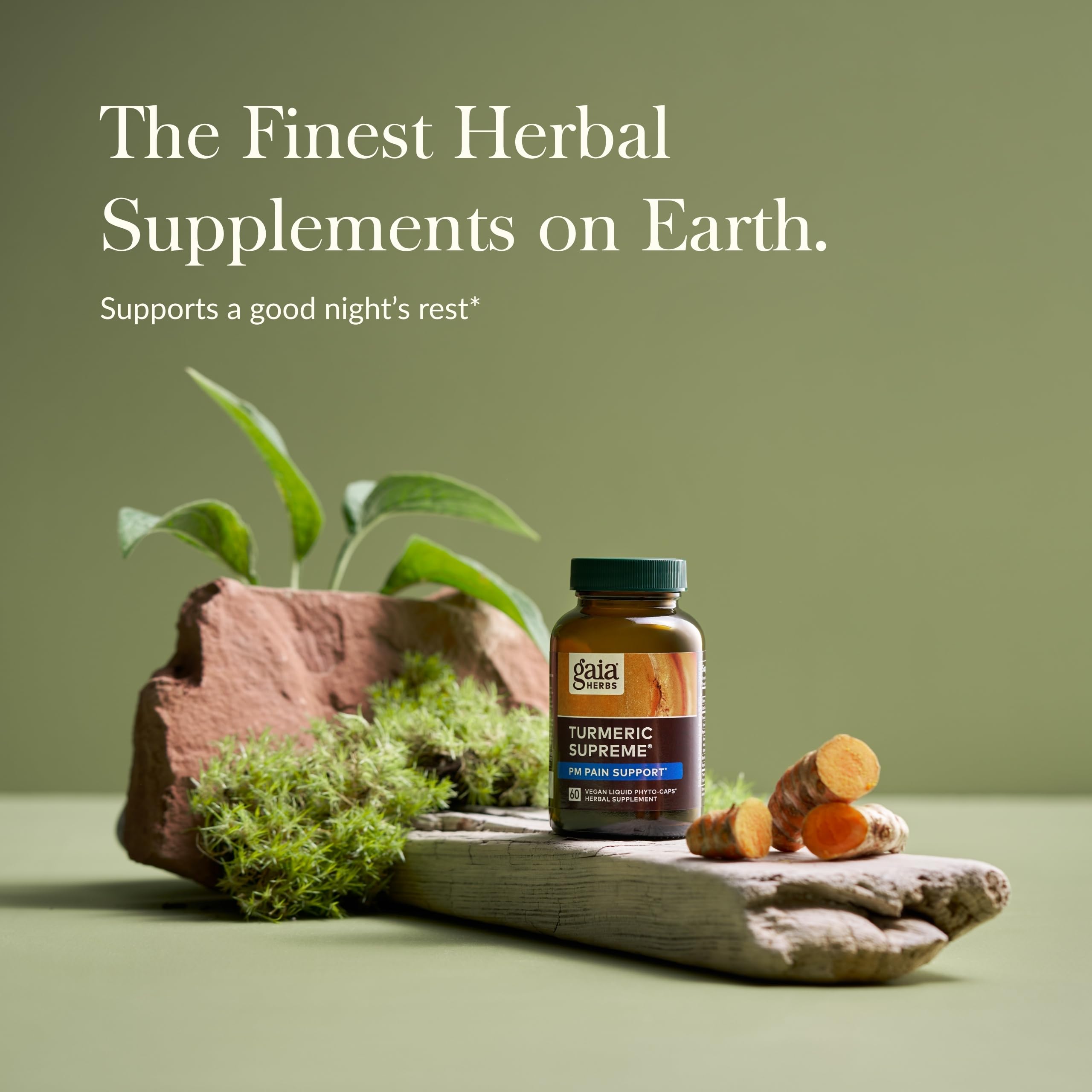 Herbal blend of kava, valerian, turmeric, and feverfew