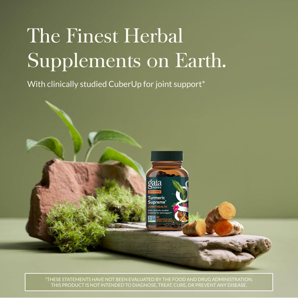 Gaia Herbs close-up of liquid phyto-cap texture and smooth finish