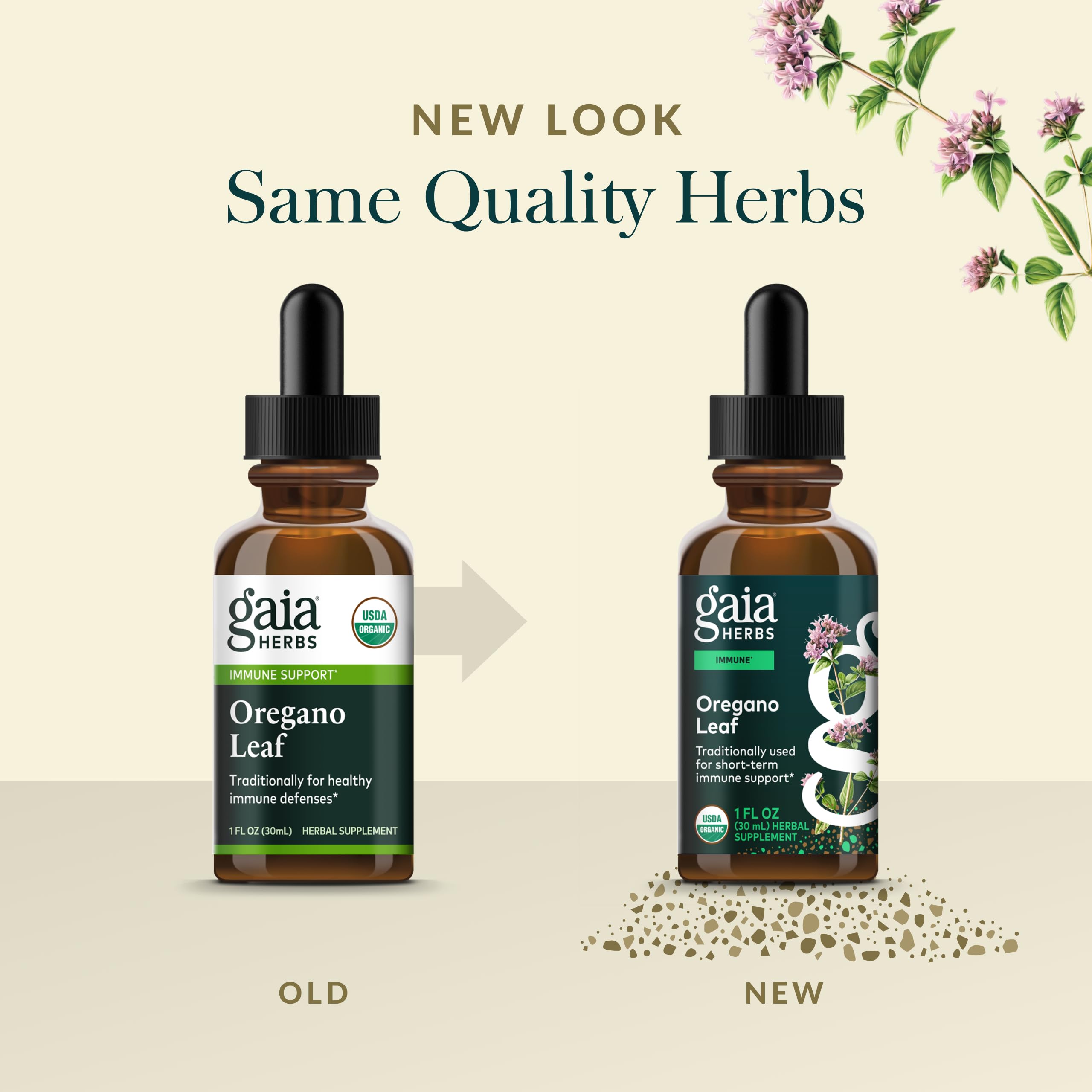 Gaia Herbs logo on product packaging