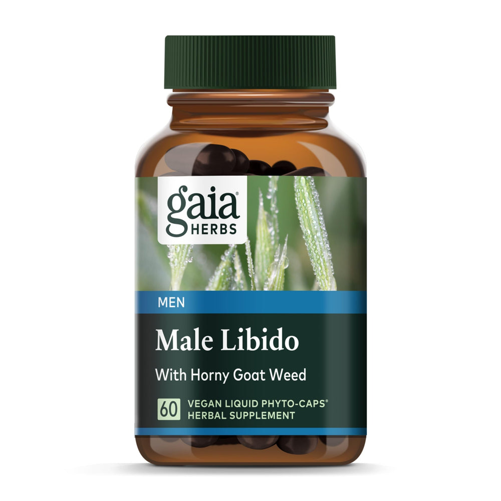 Gaia Herbs Male Libido bottle with label