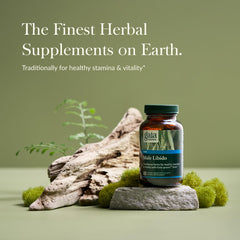 Close-up of Gaia Herbs Male Libido ingredients list