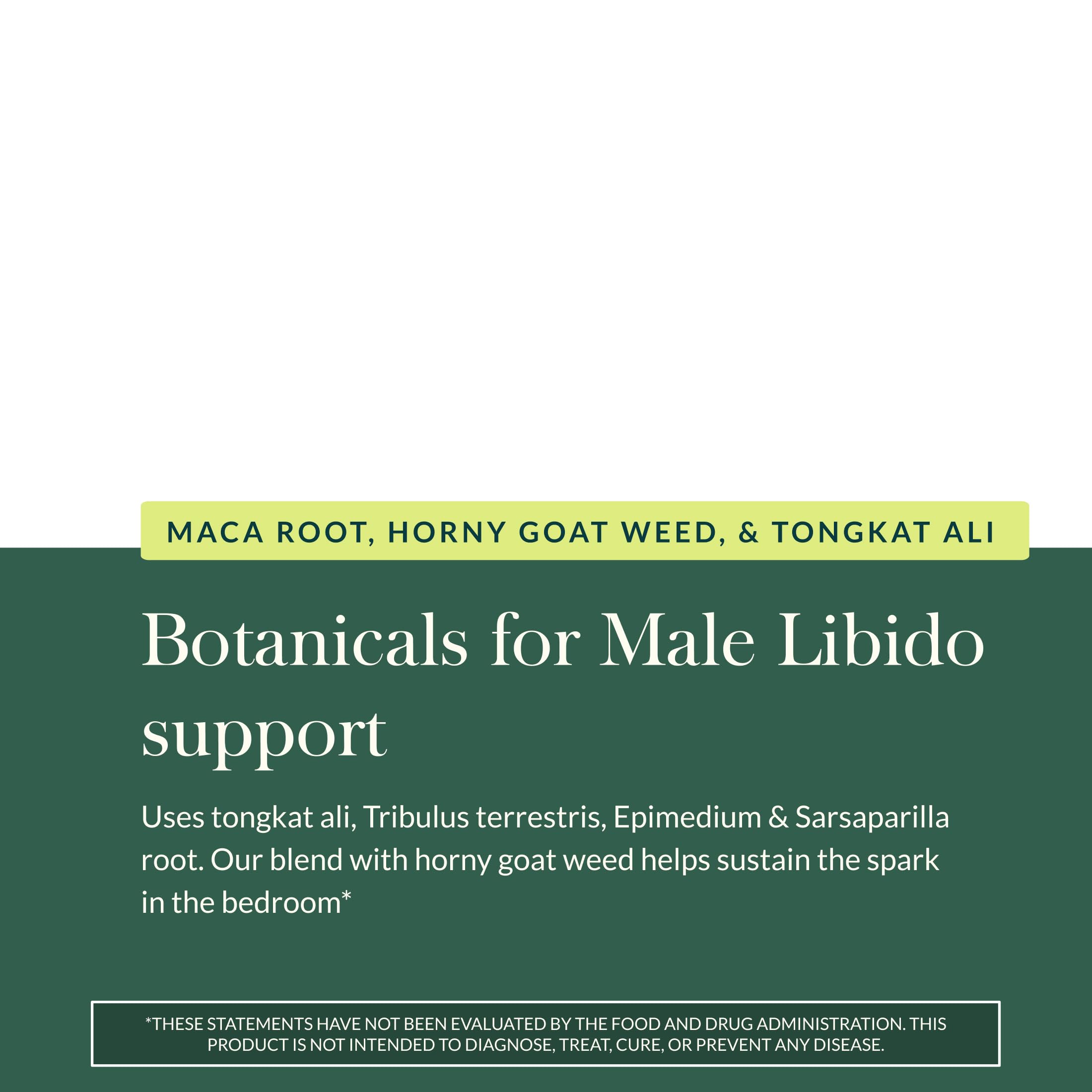 Gaia Herbs Male Libido packaging box with bottle ready for everyday use