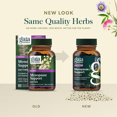 Gaia Herbs branding and product box with vibrant colors